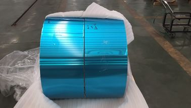 নীল রঙ 8011 H22 0.14mm*270mm হাইড্রোফিলিক ফিনস্টক প্রলিপ্ত অ্যালুমিনিয়াম / অ্যালুমিনিয়াম ফয়েল
